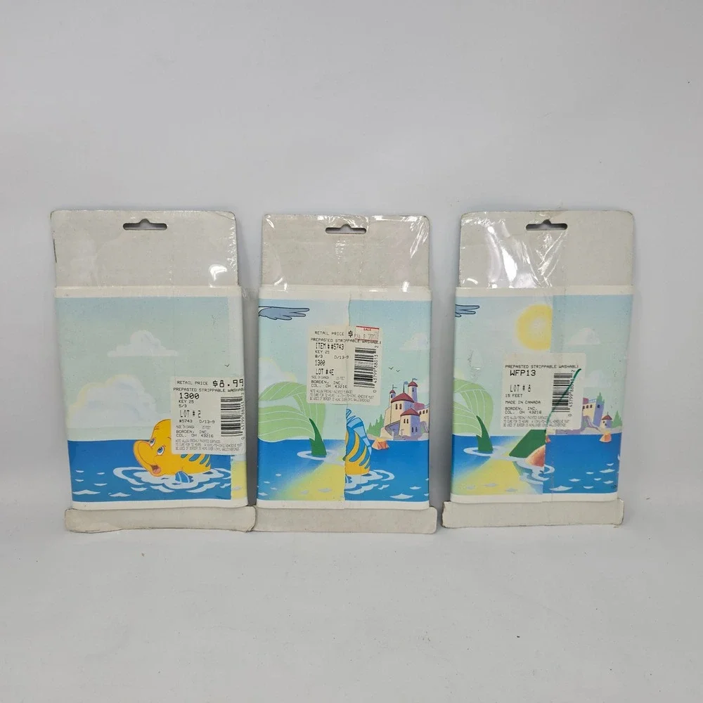 Disney The Little Mermaid Wallpaper Border 3 Rolls Ariel Sebastian Scuttle 15yd